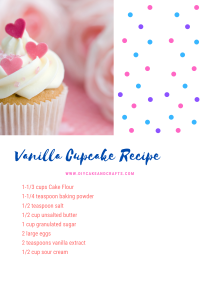 Easy vanilla cupcake recipe