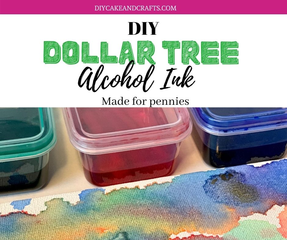 DIY) Dollar Tree Alcohol Ink - DIY Cake and Crafts