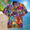 Mecha Robot War 3D Funny Hawaiian Shirt
