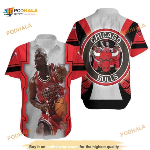 Michael Jordan 23 Chicago Bulls Funny Hawaiian Shirt Gift For Basketball Fans
