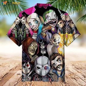 Mini Comic Character Art 3D Funny Hawaiian Shirt