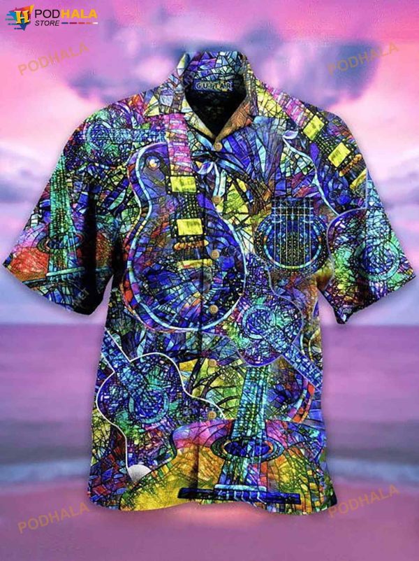 Music Guitar Love Life 3D Funny Hawaiian Shirt