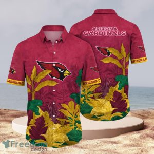 NFL Arizona Cardinals Logo Design Red Shirt Hawaiian Shirt