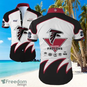 NFL Atlanta Falcons Big Logo Hawaiian Summer Beach Shirt Full Print
