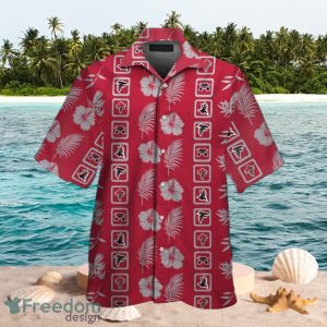 NFL Atlanta Falcons Small Logo Design Red Shirt Hawaiian Shirt