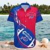 NFL Buffalo Bills Logo Design Flame Ball Red Blue Shirt Hawaii Shirt Flame Ball