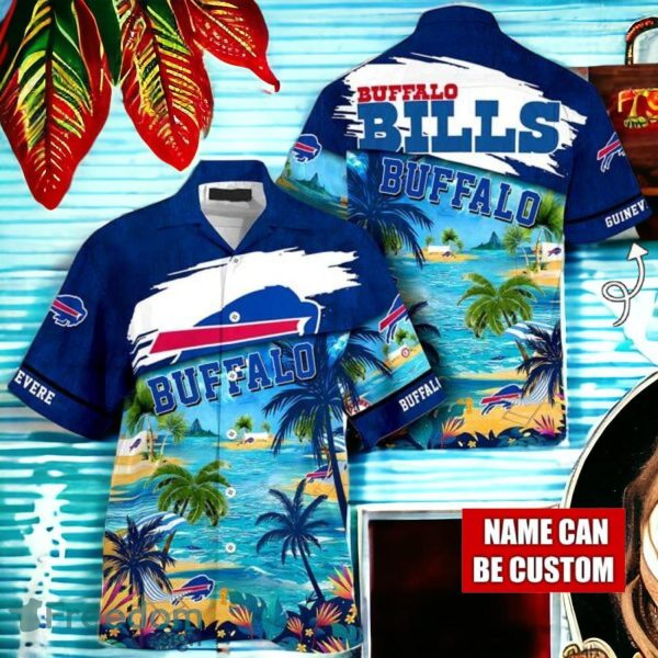 NFL Buffalo Bills Logo Fans Love Custom Your Name Hawaiian Shirt Full Over Print