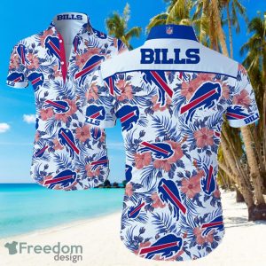 NFL Buffalo Bills Logo Light Shirt Hawaiian Summer Beach Shirt Full Print