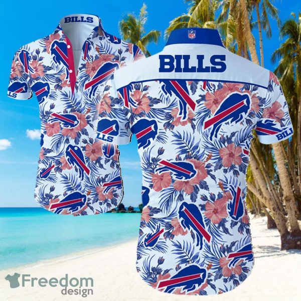 NFL Buffalo Bills Logo Light Shirt Hawaiian Summer Beach Shirt Full Print