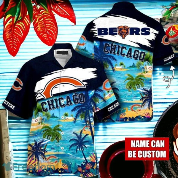 NFL Chicago Bears Logo Fans Love Custom Your Name Hawaiian Shirt Full Over Print