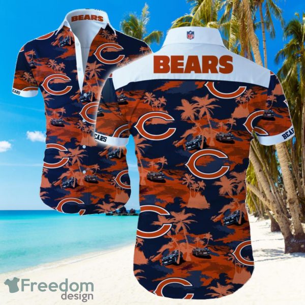 NFL Chicago Bears Logo Hawaiian Summer Beach Shirt Full Print
