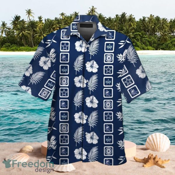 NFL Dallas Cowboys Logo Deshirt Tropical Blue Shirt Hawaiian Shirt