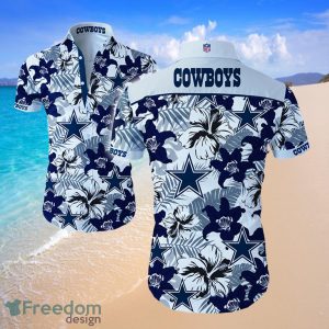 NFL Dallas Cowboys Logo Hawaiian Summer Beach Shirt Full Print