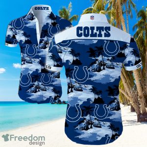 NFL Indianapolis Colts Logo Hawaiian Summer Beach Shirt Full Print