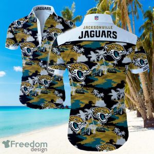 NFL Jacksonville Jaguars Logo Hawaiian Summer Beach Shirt Full Print