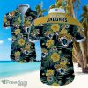 NFL Jacksonville Jaguars Logo Yellow Flower Hawaiian Summer Beach Shirt Full Print