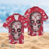 NFL Kansas City Chiefs Logo Design Skull Tropical Halloween Shirt Hawaiian 3D Shirt