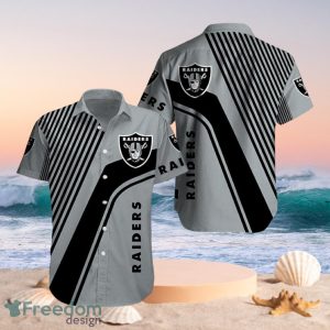 NFL Las Vegas Raiders Style Silver Black Hawaii Shirt Full Over Print