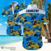 NFL Los Angeles Chargers Logo Blue Shirt Hawaiian Summer Beach Shirt Full Print