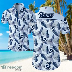 NFL Los Angeles Rams Logo Hawaiian Summer Beach Shirt Full Print