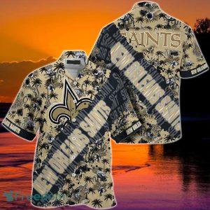 NFL New Orleans Saints Hawaiian Shirt With Tropical Pattern Flamingo Printed For Fans
