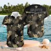 NFL New Orleans Saints Logo Design Dark Shirt Hawaiian Shirt