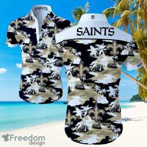 NFL New Orleans Saints Logo Hawaiian Summer Beach Shirt Full Print
