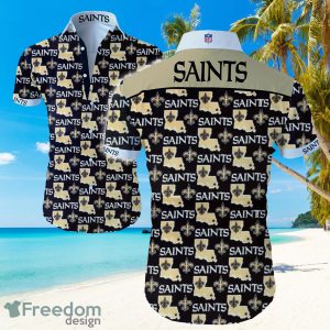 NFL New Orleans Saints Mini Logo Hawaiian Summer Beach Shirt Full Print