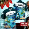 NFL Philadelphia Eagles Logo Fans Love Custom Your Name Hawaiian Shirt Full Over Print