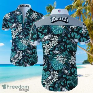 NFL Philadelphia Eagles Logo Hawaiian Summer Beach Shirt Full Print
