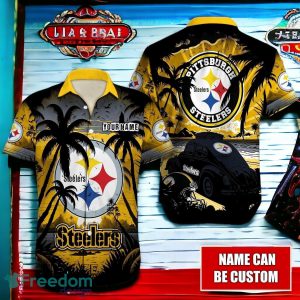 NFL Pittsburgh Steelers Logo Fans Love Aloha Hawaiian Shirt Full Over Print