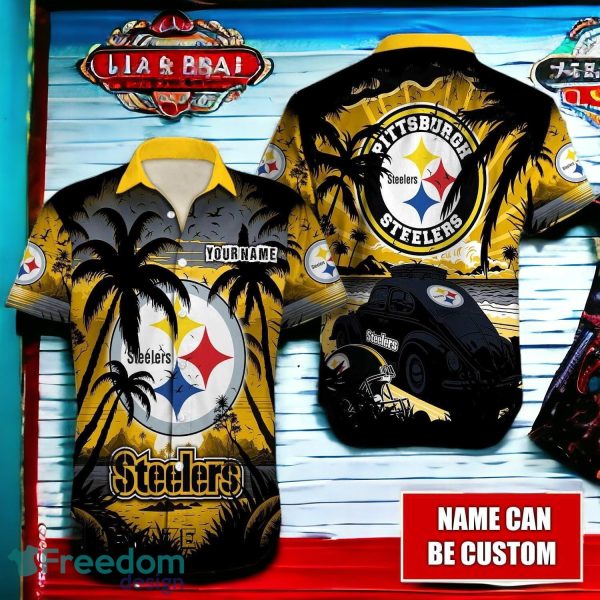 NFL Pittsburgh Steelers Logo Fans Love Aloha Hawaiian Shirt Full Over Print