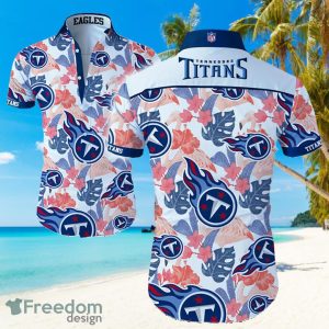 NFL Tennessee Titans Logo Hawaiian Summer Beach Shirt Full Print