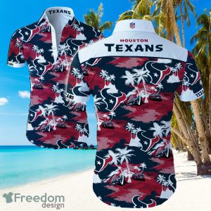 NFl Houston Texans Logo Dark Background Hawaiian Summer Beach Shirt Full Print