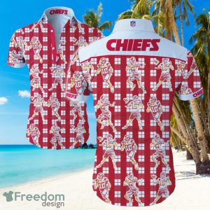 NFl Kansas City Chiefs Logo Red Shirt Hawaiian Summer Beach Shirt Full Print