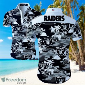 NFl Las Vegas Raiders Logo Hawaiian Summer Beach Shirt Full Print