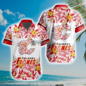 NHL Calgary Flames Special Floral Hawaiian Shirt