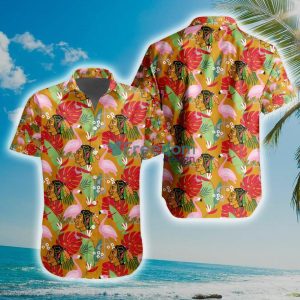 NHL Chicago Blackhawks Flamingo Flowers Hawaiian Shirt