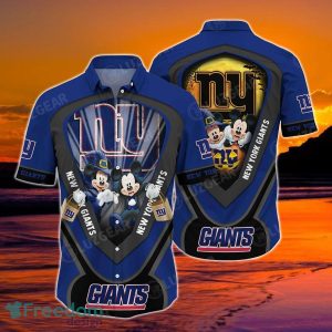 New York Giants NFL Hawaiian Shirt Graphic Mickey Halloween Night Style Hot Trending For Fans