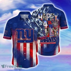 New York Giants NFL Hawaiian Shirt Independence Day Shirt For Men Women