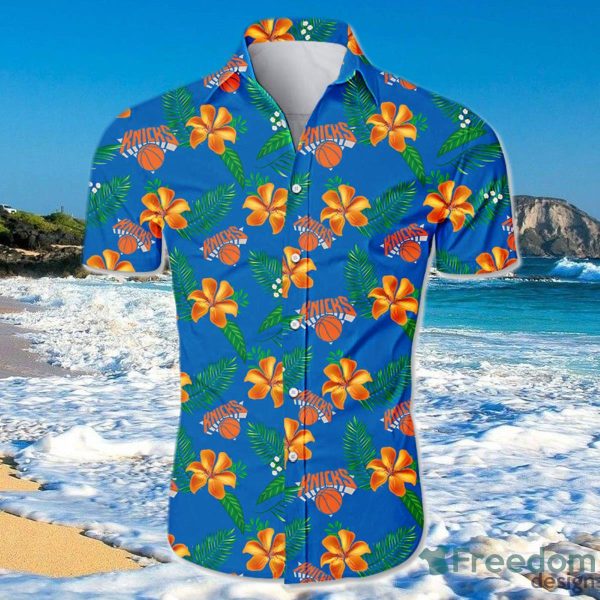 New York Knicks Hawaiian Shirt For Men And Women Small Flowers