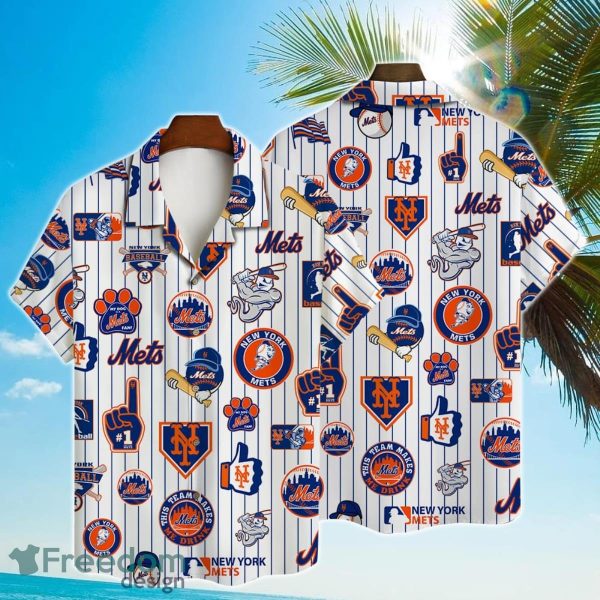 New York Mets Major League Baseball 3D Print Hawaiian Shirt