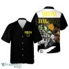Nirvana Merch Kurt Cobain And Flowers Art Hawaiian Shirt Special Gift For Men And Women