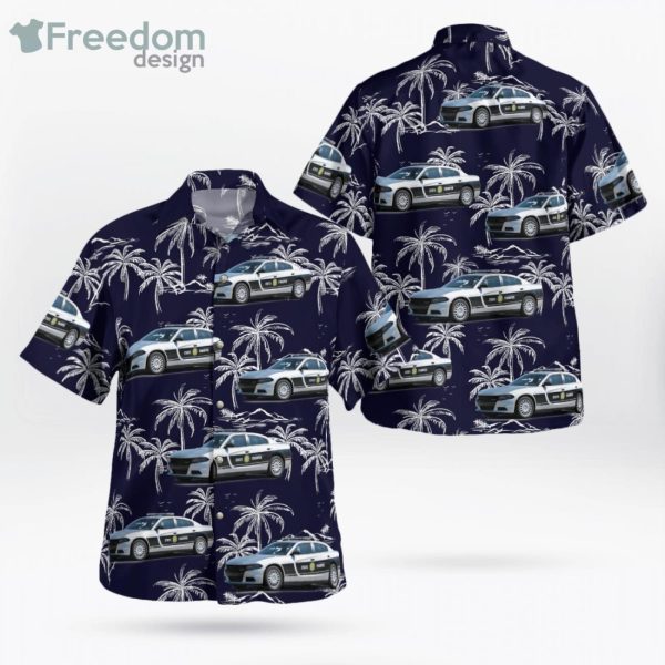 North Carolina Highway Patrol Dodge Charger Sedan Hawaiian Shirt