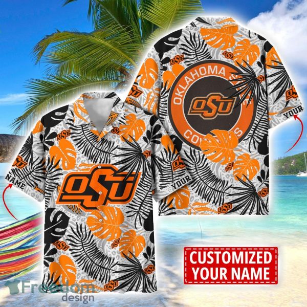 Oklahoma State Cowboys Aloha Hawaiian Shirt Custom Name Summer Gift Holiday Team Shirt