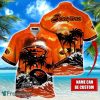 Oregon State Beavers NCAA Hawaiian Shirt Coconut Tree Waves Beach Hawaii Shirt Custom Name For Fans