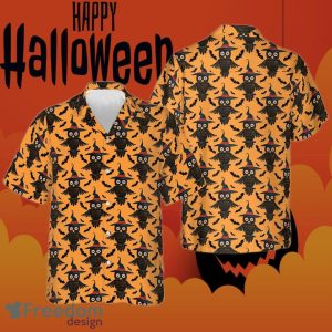 Owl Halloween Pattern Hawaiian Shirt Mens Halloween Button Up Shirts Best Gift For Best Friend
