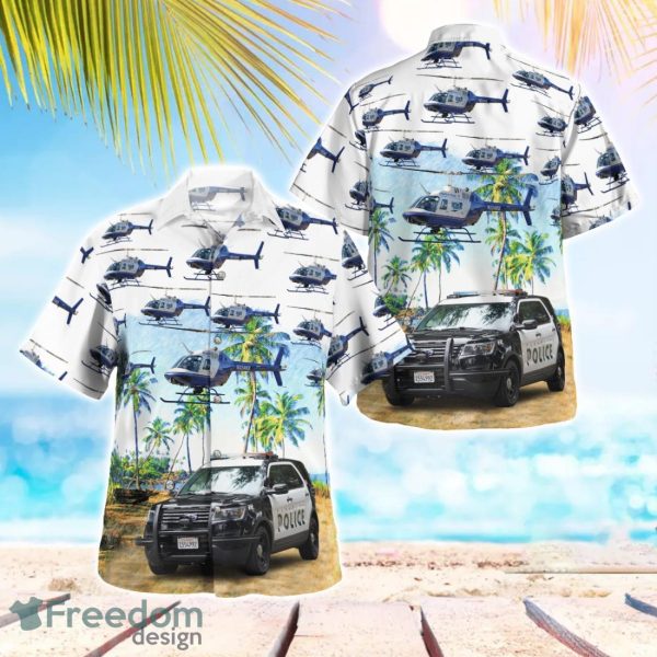 Pasadena Police Department Vehicles Hawaiian Shirt Beach Summer Shirt