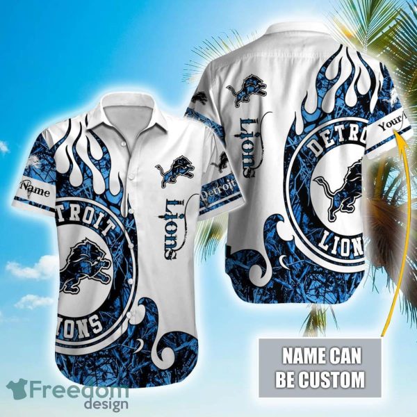 Personalized NFL Detroit Lions Special Realtree Hunting Hawaiian Shirt