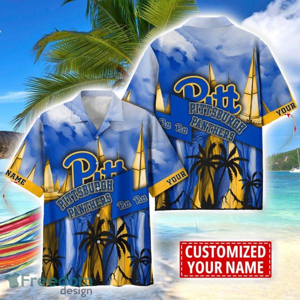 Pittsburgh Panthers Hawaii Shirt Custom Name Sports Team Beach Shirt